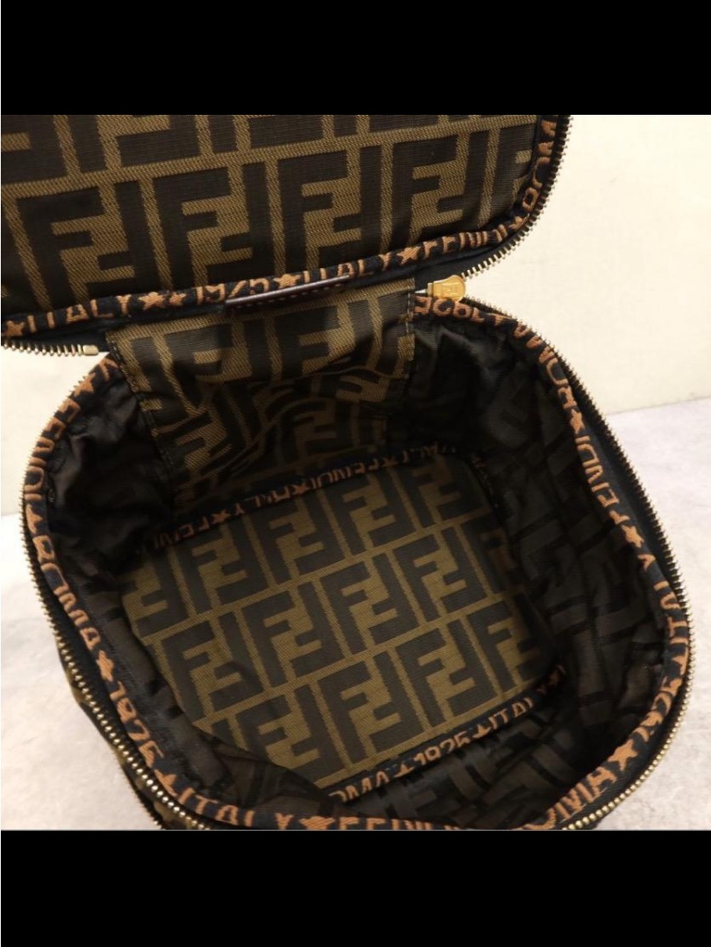 Authentic FENDI Zucca Monogram Handbag/Case Bag Excellent Condition - Picture 8 of 8